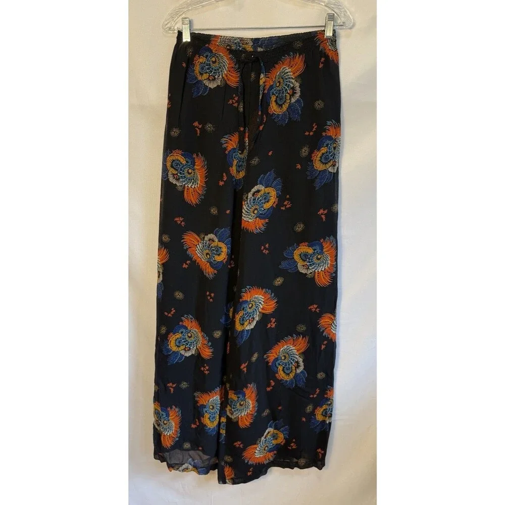 VTG 70s Franck Olivier Paris Pilazzo Wide Leg Pants 42 Boho MOD Hippie